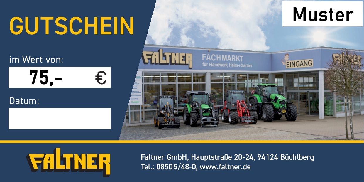 Faltner Gutschein 75 €
