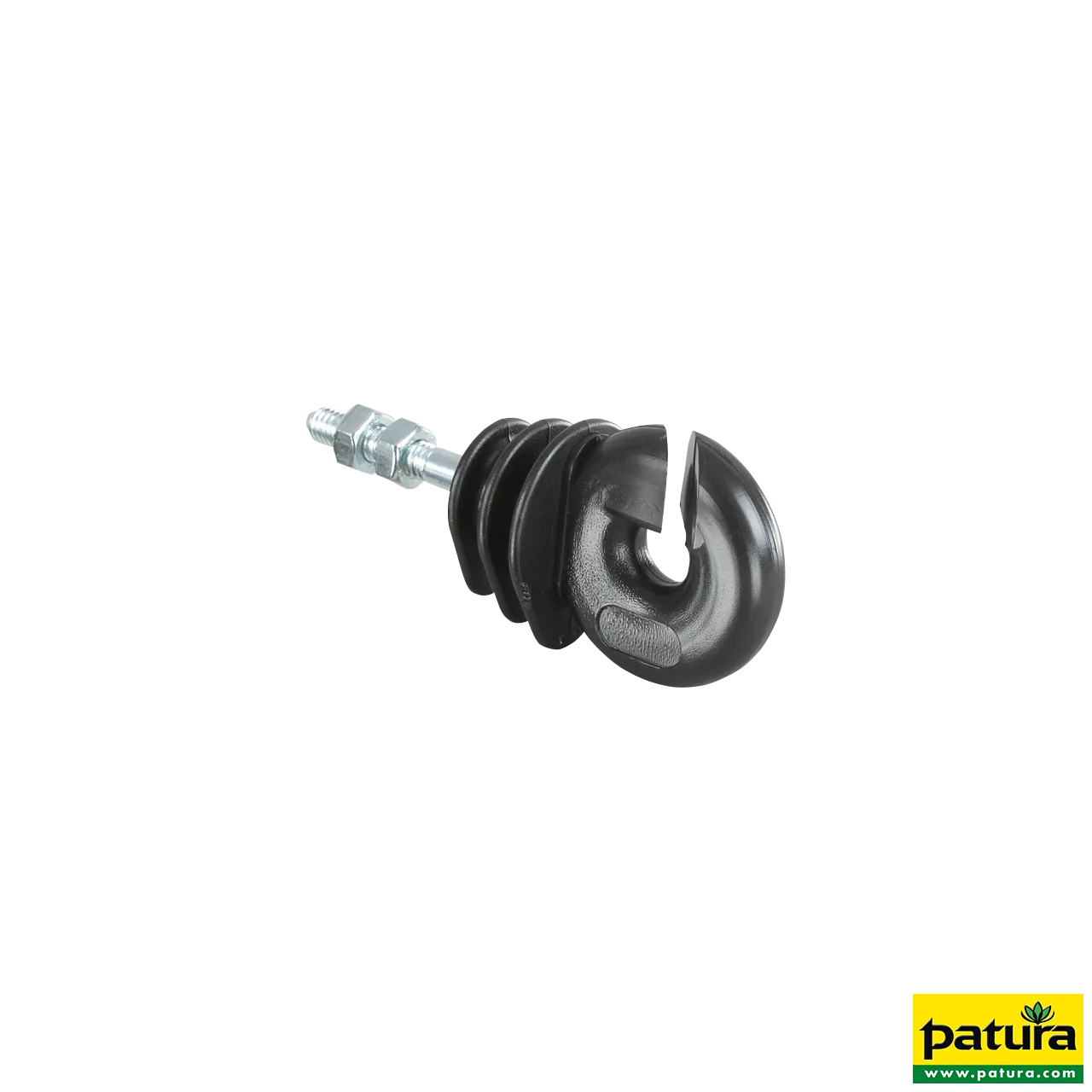 Patura Qualitäts-Ringisolator mit M6-Gewinde und 6 mm Schaft für Weidezäune