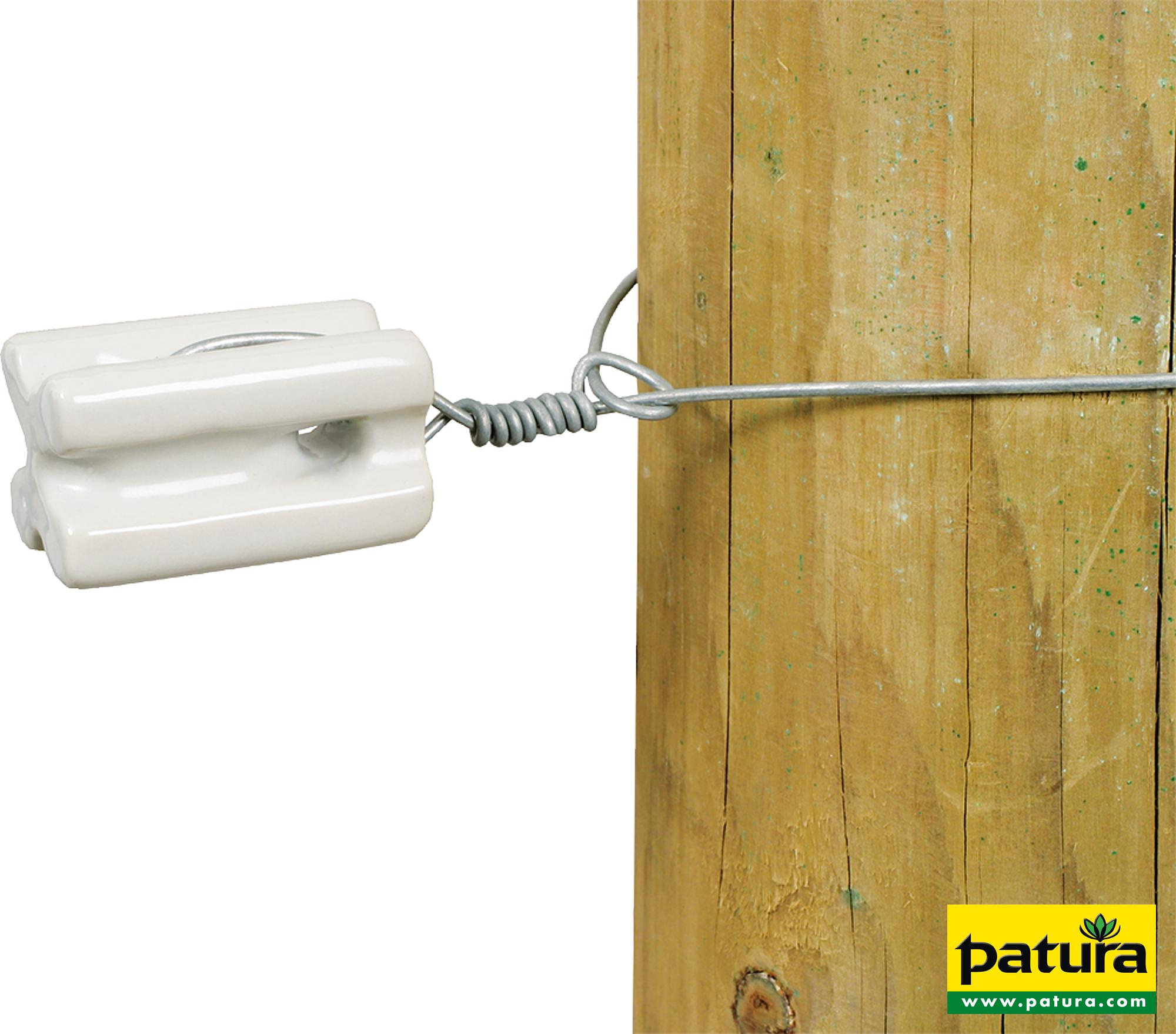 Patura Porzellan Zugisolator für hohe Zugkräfte, 10 Stück