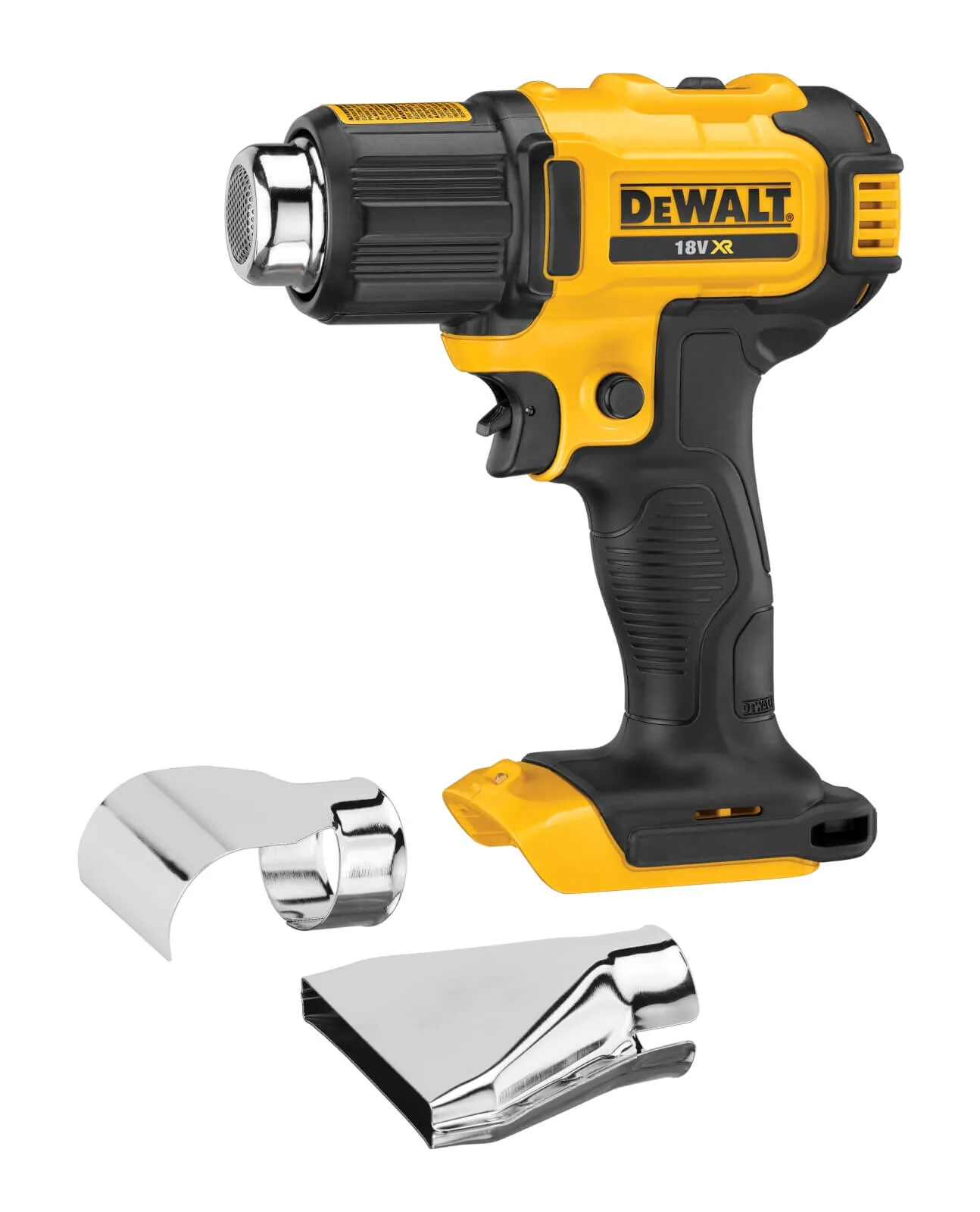 DeWalt DCE530N Akku-Heißluftpistole mit zwei Düsenaufsätzen