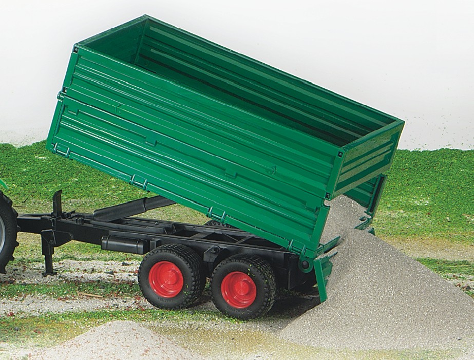 BRUDER Tandem-Achs-Kippanhänger mit abnehmbarer Bordwand – Detailgetreues Modell im Maßstab 1:16 BRUDER Tandem-Achs-Kippanhänger mit abnehmbarer Bordwand – Detailgetreues Modell im Maßstab 1:16