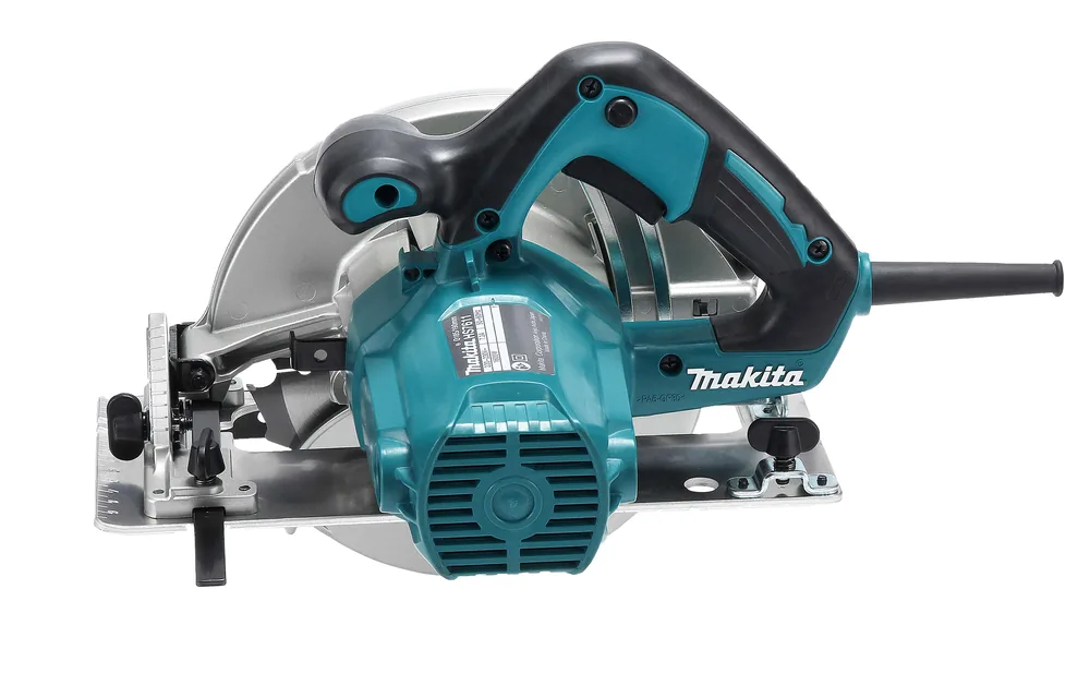 Makita HS7611 Handkreissäge in der Seitenansicht von links