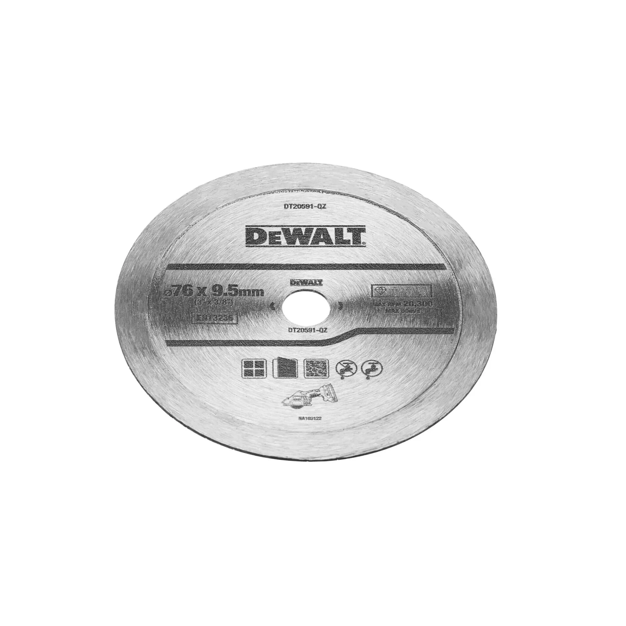 DeWalt DT20591 Trennscheibe 76 x 1,0 mm für Metall und Edelstahl