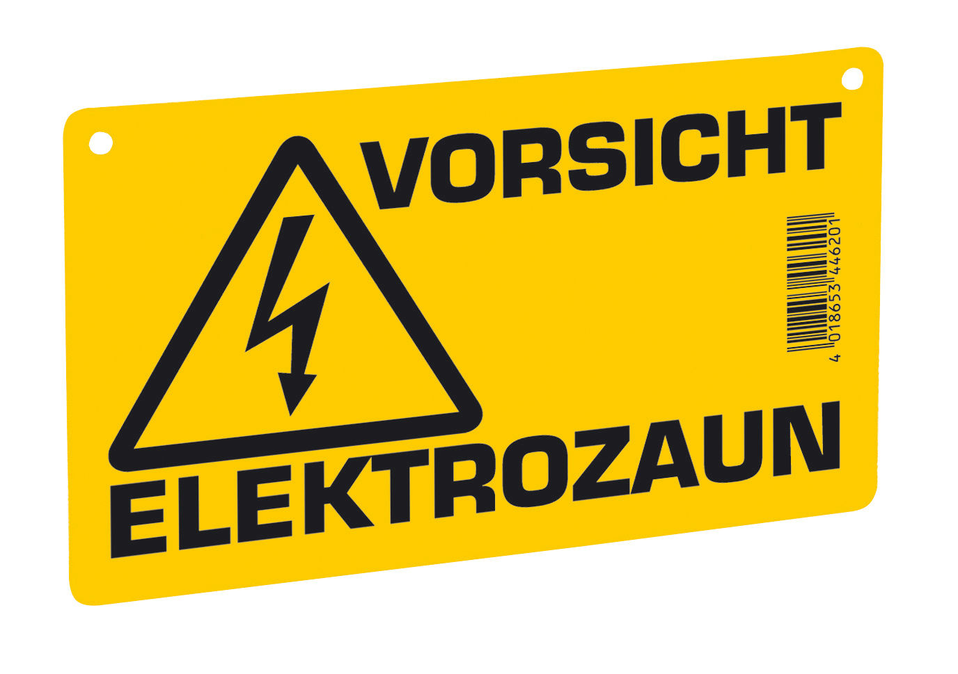 Warnschild Vorsicht Elektrozaun von Kerbl - ideal für landwirtschaftliche Anwendungen, Tierhalter und Weidezaunabsicherungen