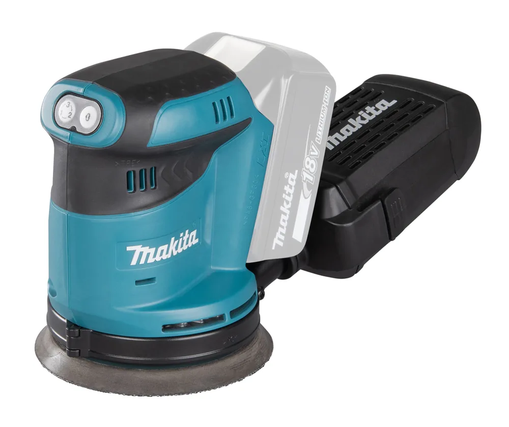Makita Akku-Exzenterschleifer DBO180Z in Türkis-Schwarz
