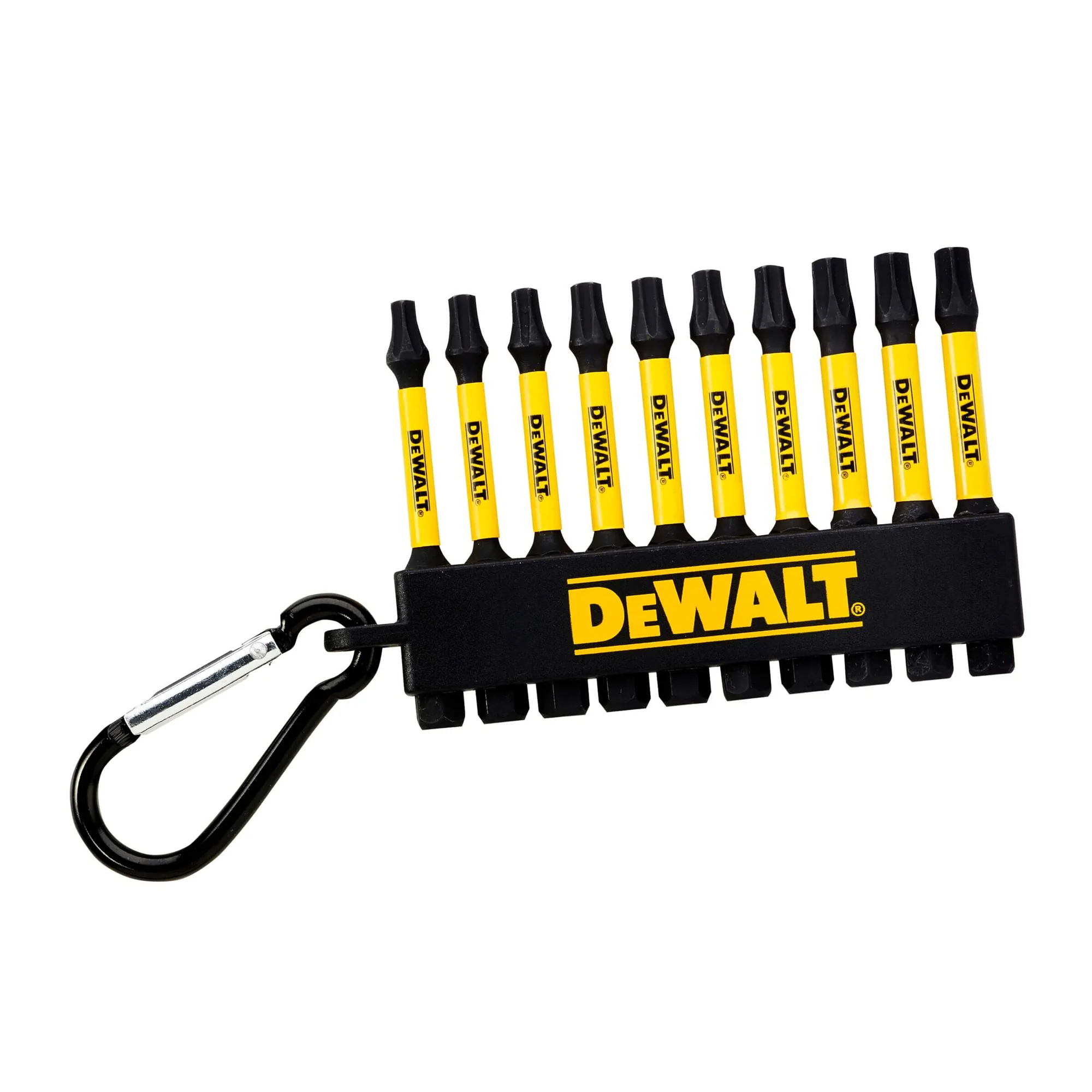DeWalt DT7275 Torx FLEXTORQ Schrauberbits, 10-teilig am Karabiner-Schlüsselring
