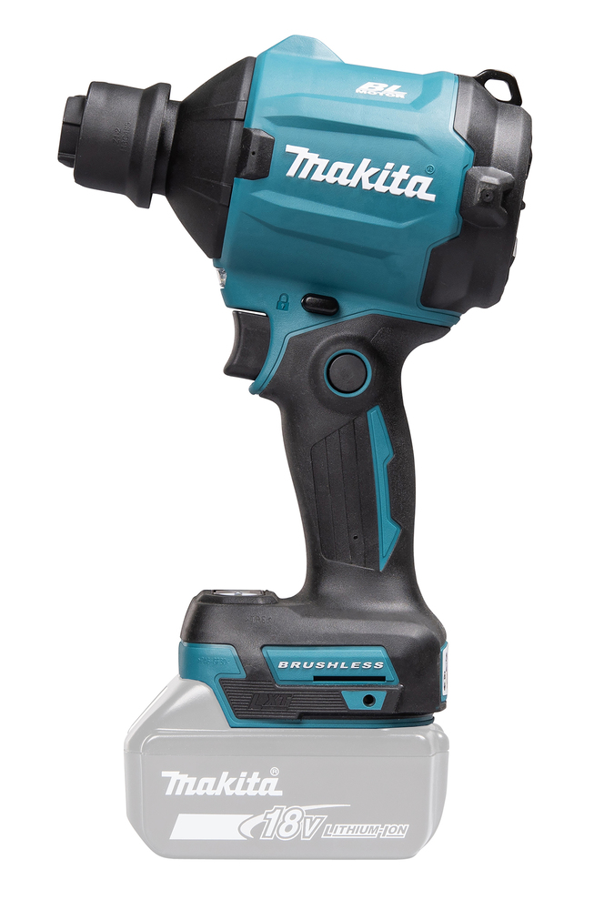 Akku-Gebläse 18V • 0-1, 1 m3/min • 0-200 m/s • 297 mbar Akku-Gebläse 18V • 0-1, 1 m3/min • 0-200 m/s • 297 mbar