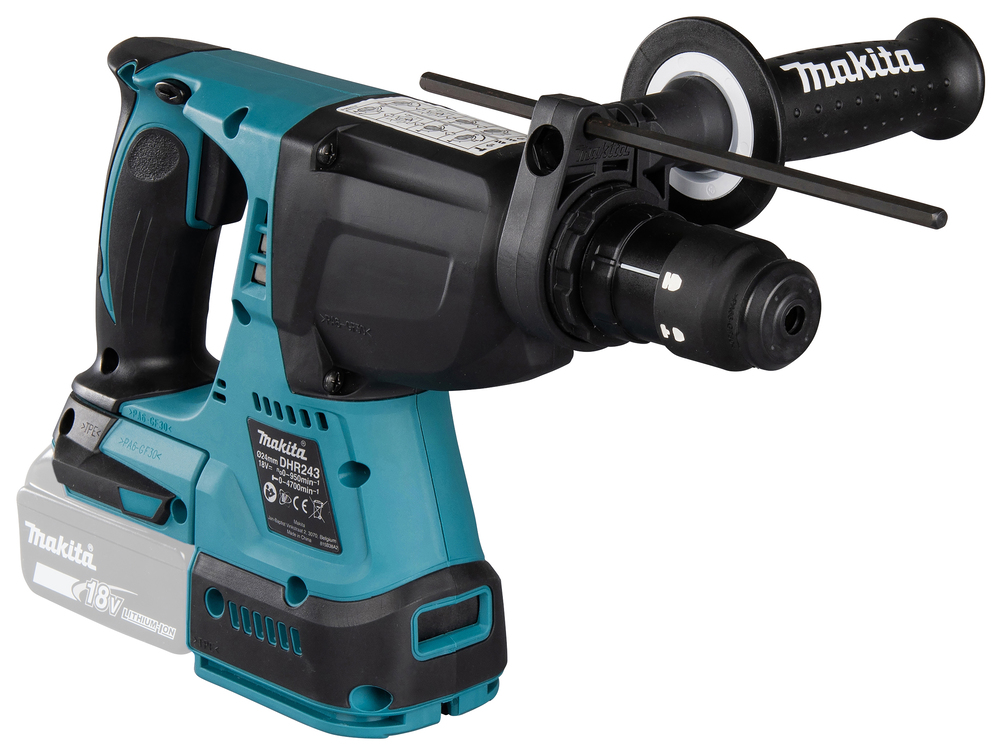 Makita DHR243Z – Leistungsstarker 18V Akku-Kombihammer mit bürstenlosem Motor und SDS-PLUS Aufnahme Makita DHR243Z – Leistungsstarker 18V Akku-Kombihammer mit bürstenlosem Motor und SDS-PLUS Aufnahme