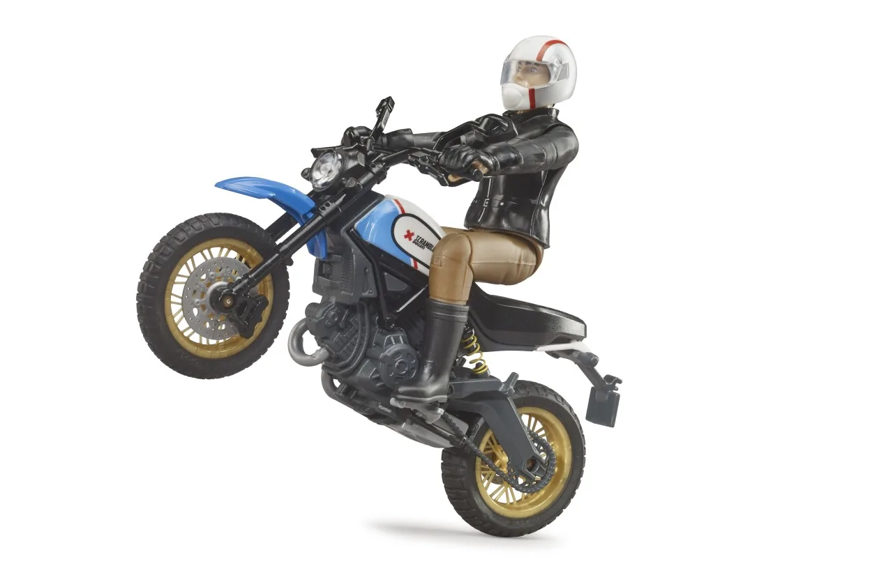 Bruder 63051 Scrambler Ducati Desert Sled mit Fahrer, weitere Ansicht