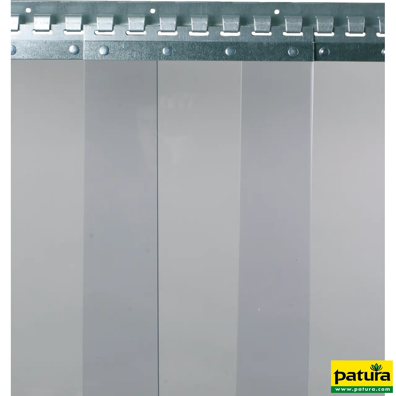 Patura Befestigungsschiene 1230 mm aus Edelstahl mit 7 Pendelplatten