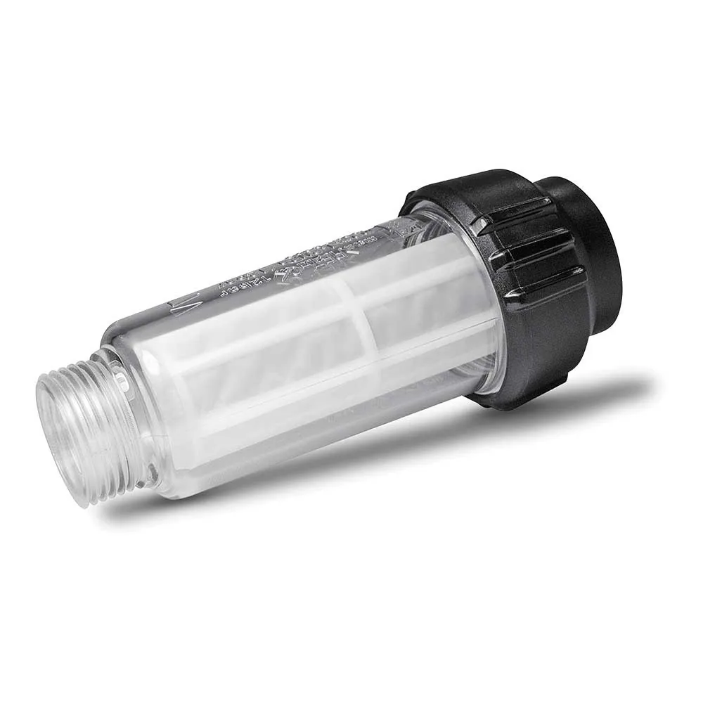Kärcher Wasserfilter 3/4 Zoll mit transparentem Gehäuse und Siebeinsatz