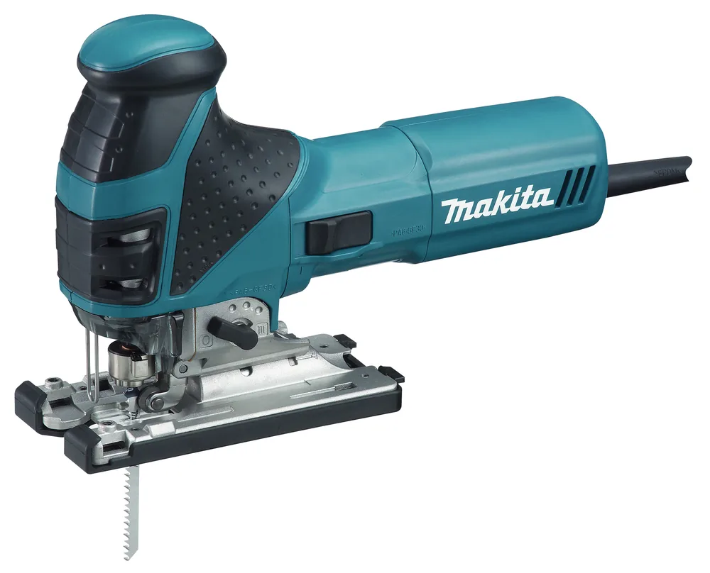 Makita Pendelhubstichsäge 4351FCTJ in Türkis-Schwarz mit LED-Licht