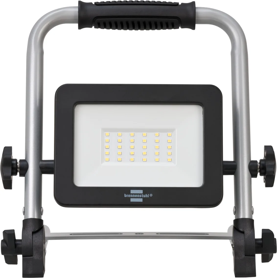 Brennenstuhl Akku LED Baustrahler EL 2000 MA (20W) mit Alu-Tragebügel, Frontansicht