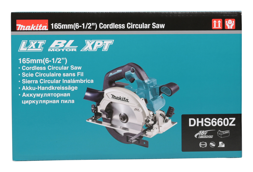 Makita DHS660Z Akku-Handkreissäge – 18V, 57 mm Schnitttiefe, bürstenloser Motor