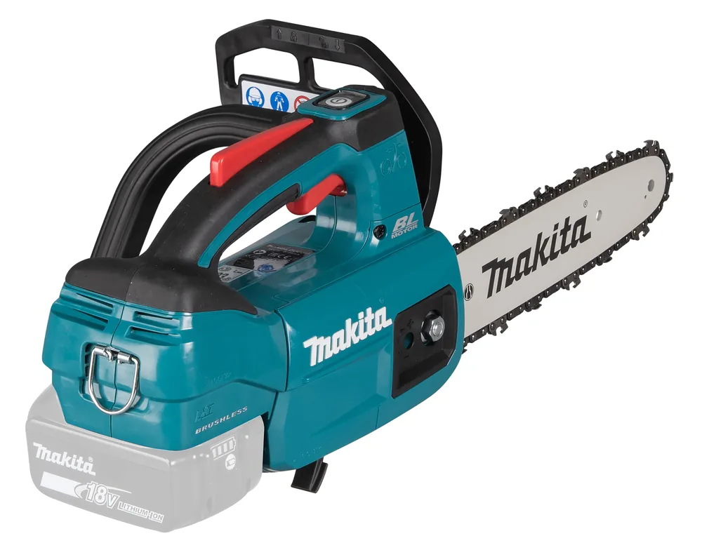 Makita Akku-Kettensäge DUC254Z in Türkis-Schwarz mit 25-cm-Schwert