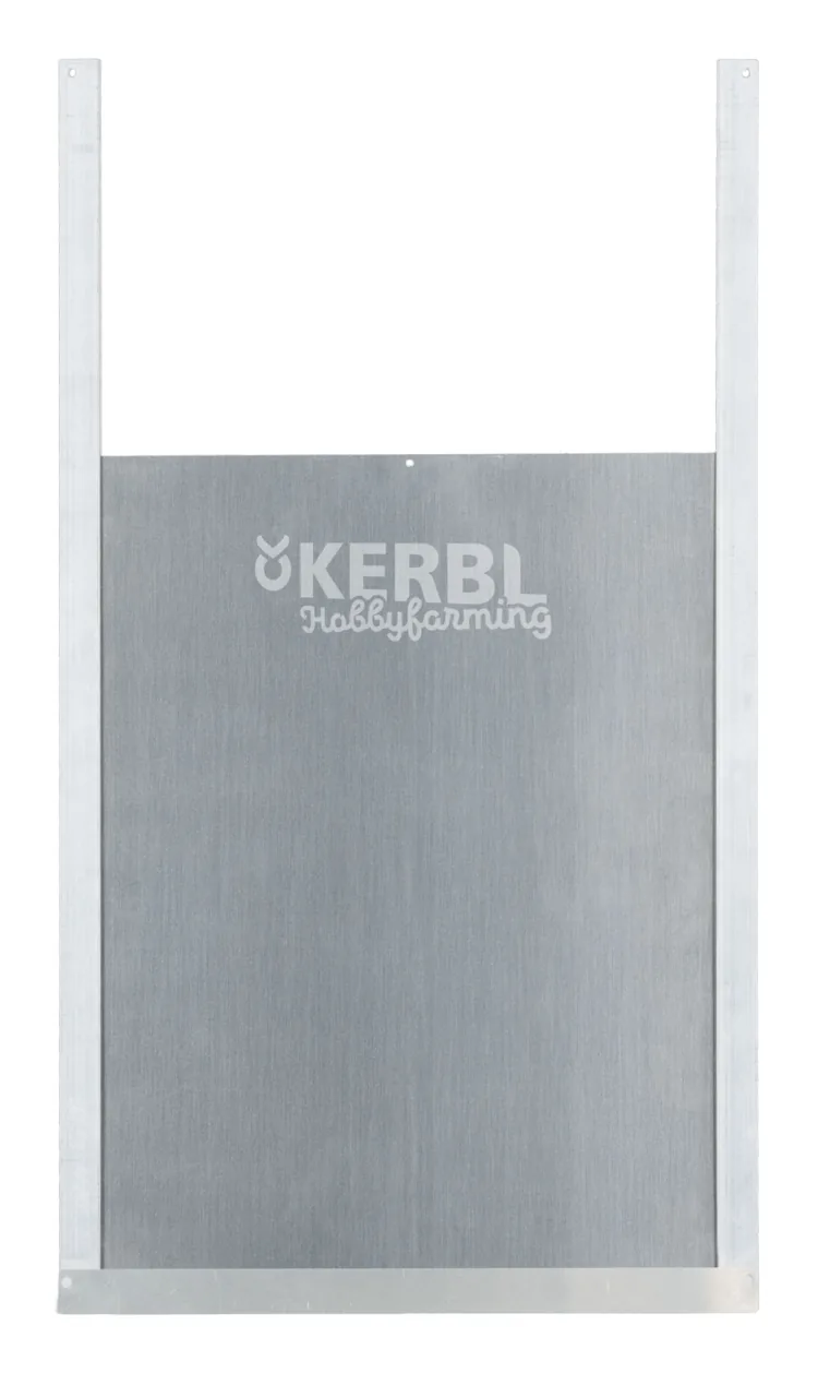 Kerbl Aluminium-Hühnerschiebetür 300 x 400 mm im Rahmen, Komplettset