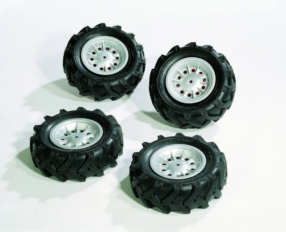 rollyTrac Air Tyres 409181 – Satz mit vier Luftreifen für Tret-Trecker