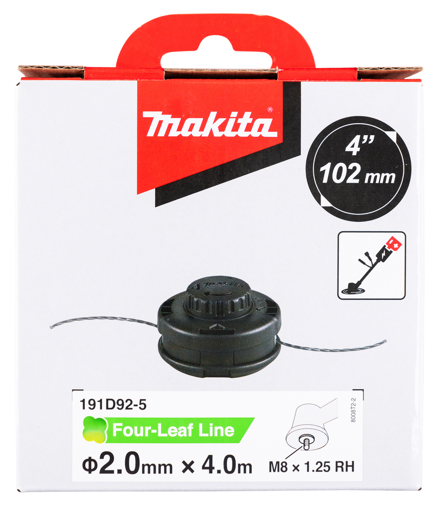Makita 191D92-5 Tap&Go Trimmerkopf – Effizientes Schneiden mit 102 mm Durchmesser