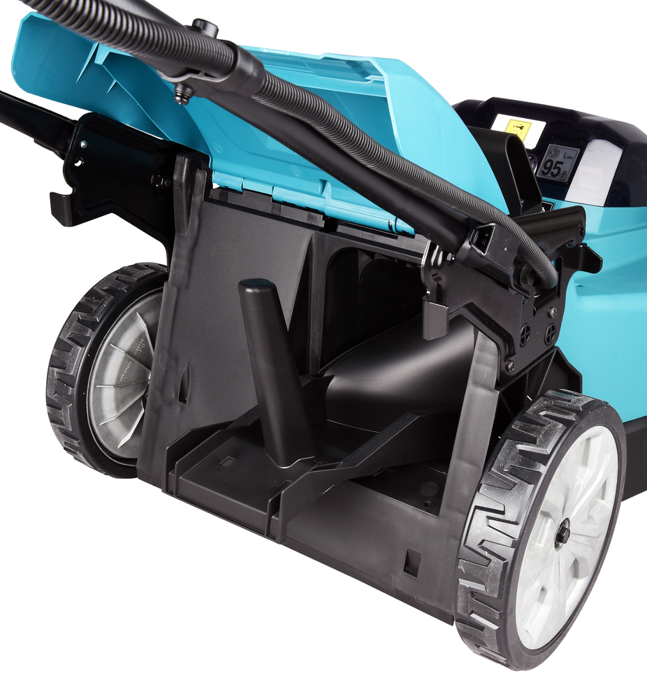 Makita DLM481Z Akku-Rasenmäher – Leistungsstark und leise für mittelgroße Rasenflächen