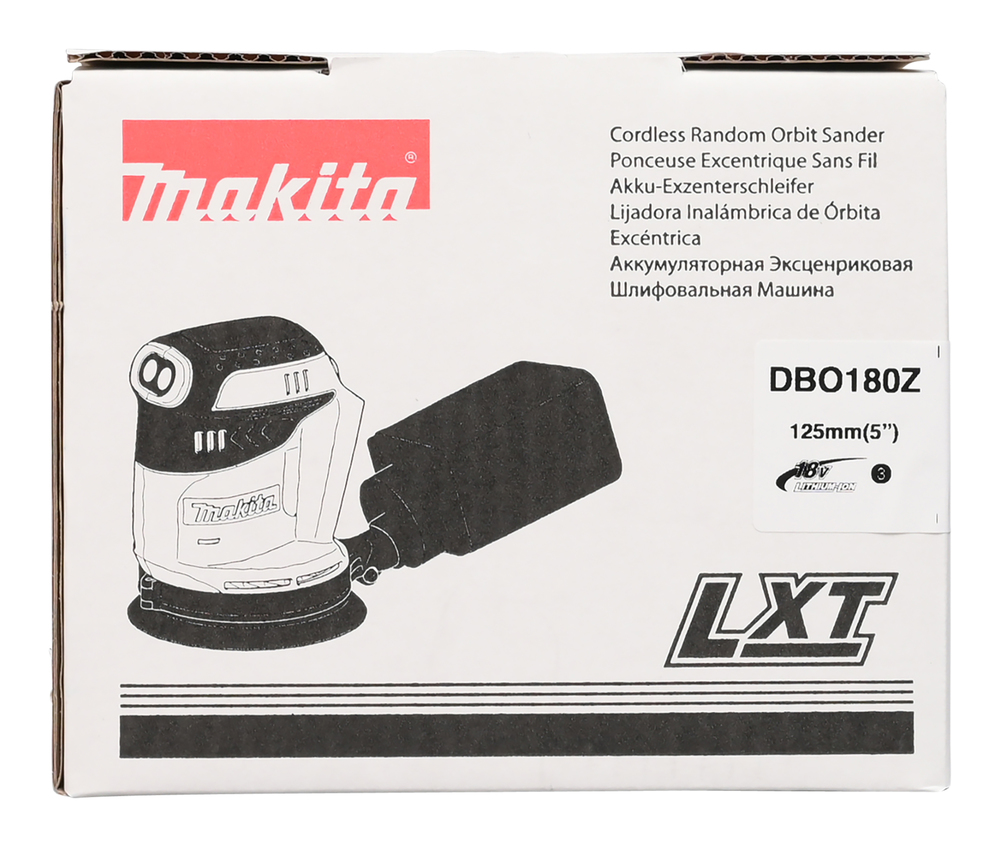 Makita DBO180Z Akku-Exzenterschleifer – Kompakte Leistung für präzises Schleifen