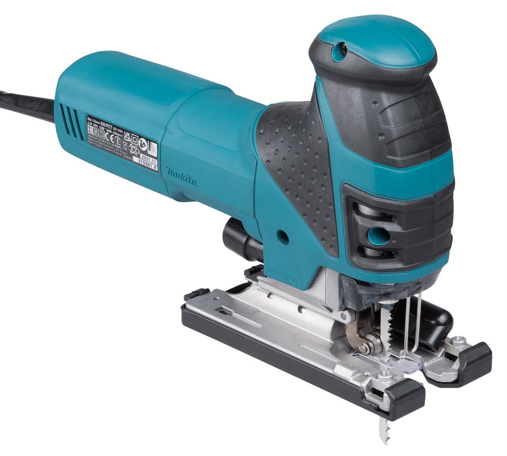 Makita 4351FCTJ – 720-Watt-Pendelhubstichsäge mit LED-Licht und werkzeuglosem Sägeblattwechsel
