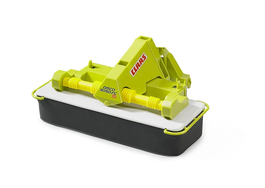 Bruder Claas Disco 3050 FC Plus Frontmähwerk in Grün-Gelb, landwirtschaftliches Anbaugerät, 1:16
