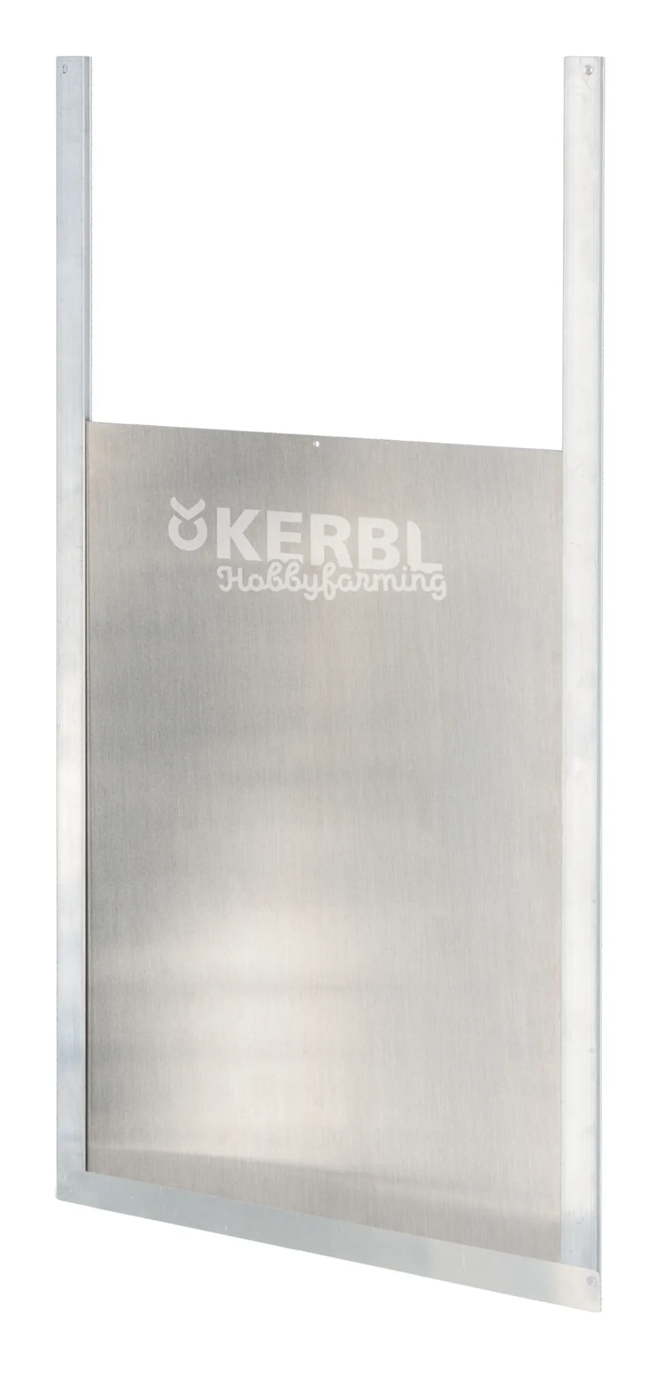 Kerbl Alu Hühner-Schiebetür 300 x 400 mm mit Führungsschienen, Aluminium