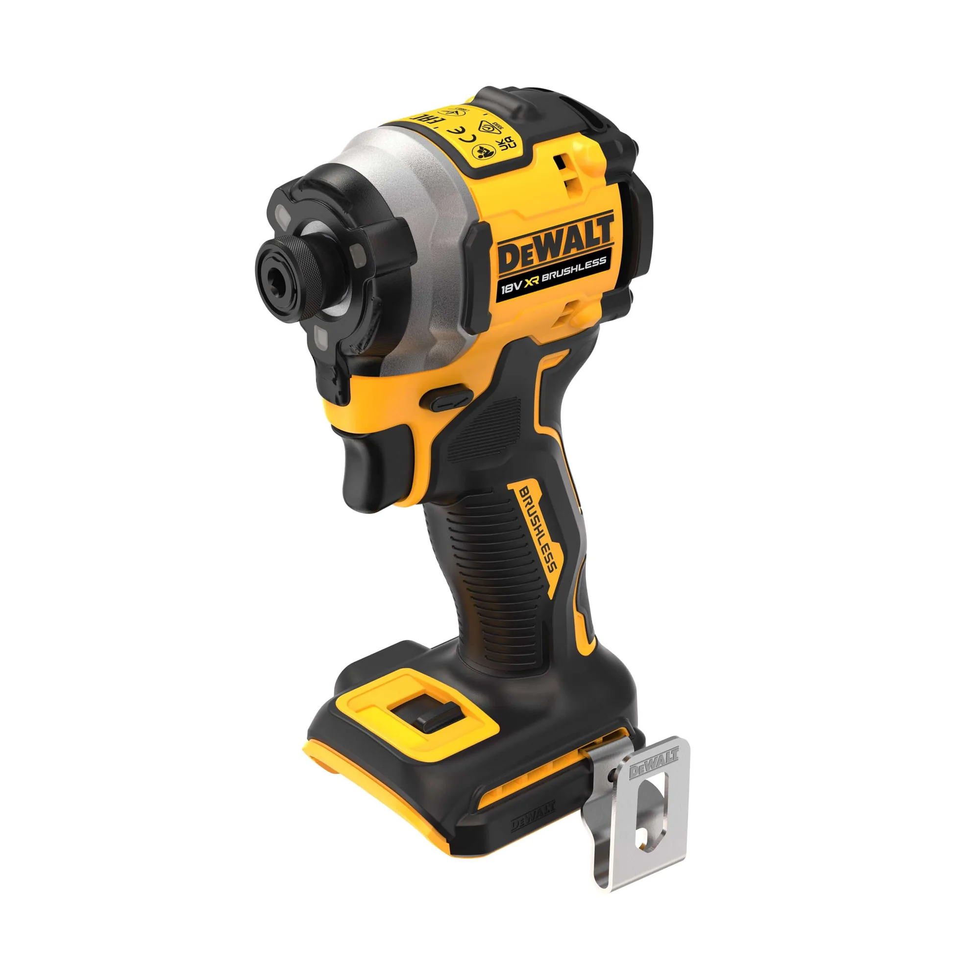 DeWalt DCF850NT Akku-Schlagschrauber, Frontansicht der 1/4-Zoll-Aufnahme