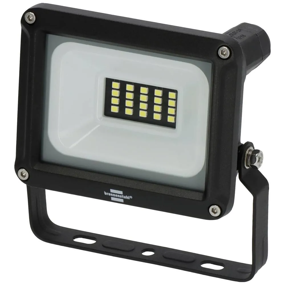 Brennenstuhl JARO 1060 LED-Außenstrahler 10 W in Schwarz mit Bügelhalterung