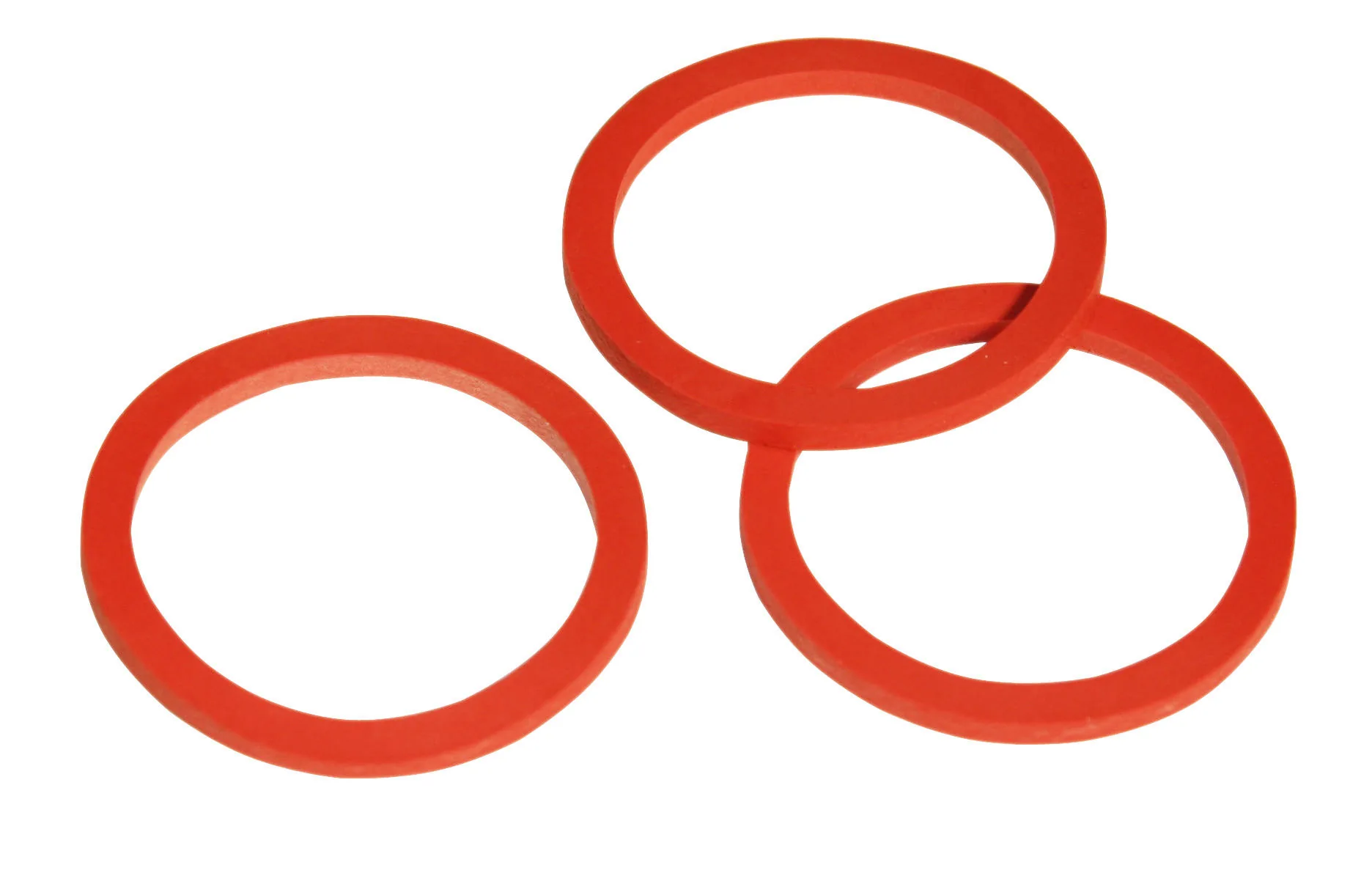 Kerbl Dichtungsringe für Ventile in Rot, 3 mm, mehrere Gummiringe