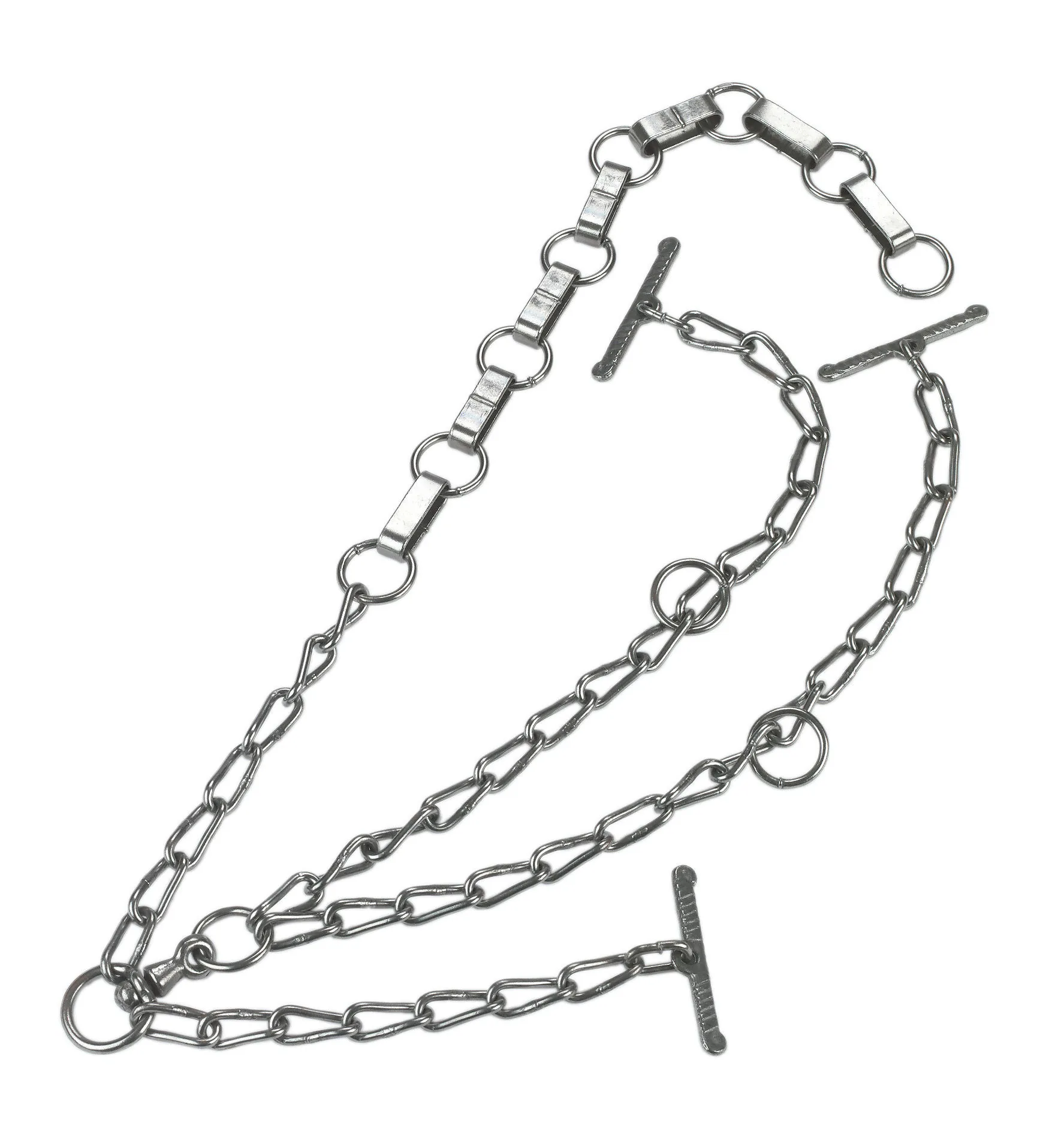 Kerbl Kuhkette mit Flachgliedern aus verzinktem Stahl, doppelt verlängert, 7 mm