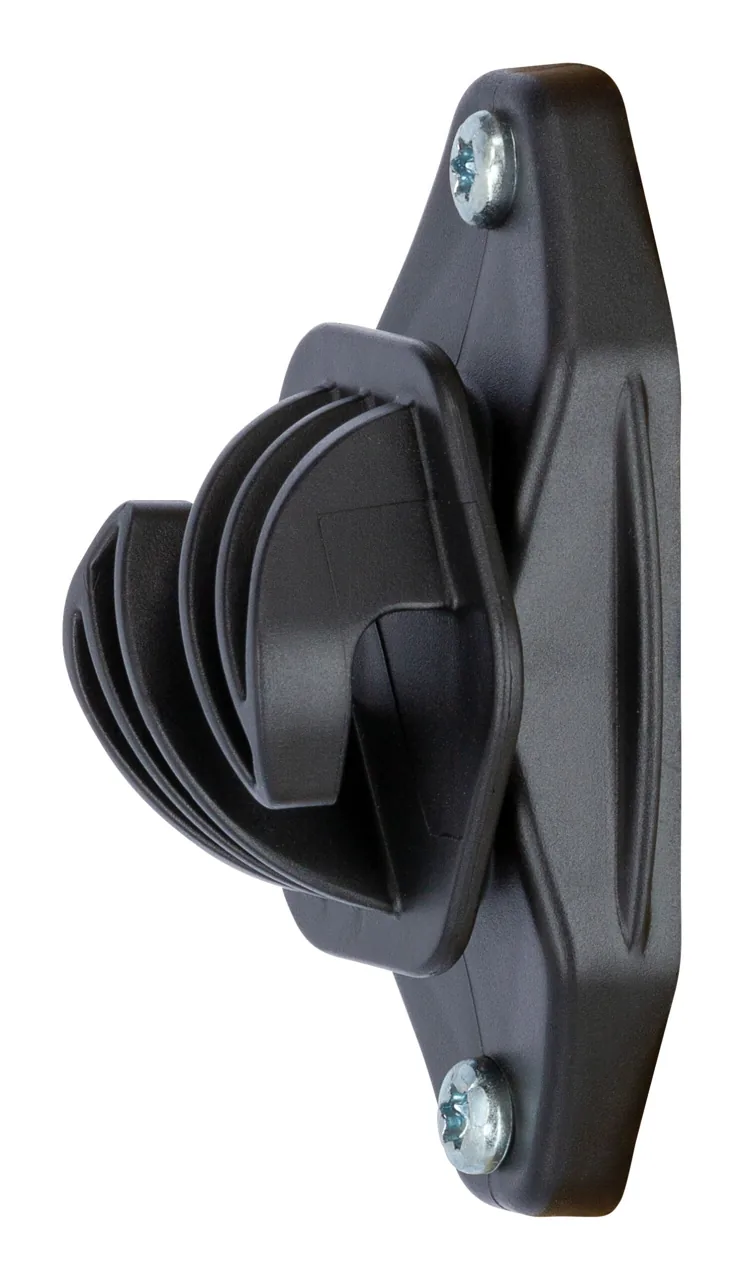 Einzelner schwarzer Kerbl EU Cord Seilisolator, Detailansicht
