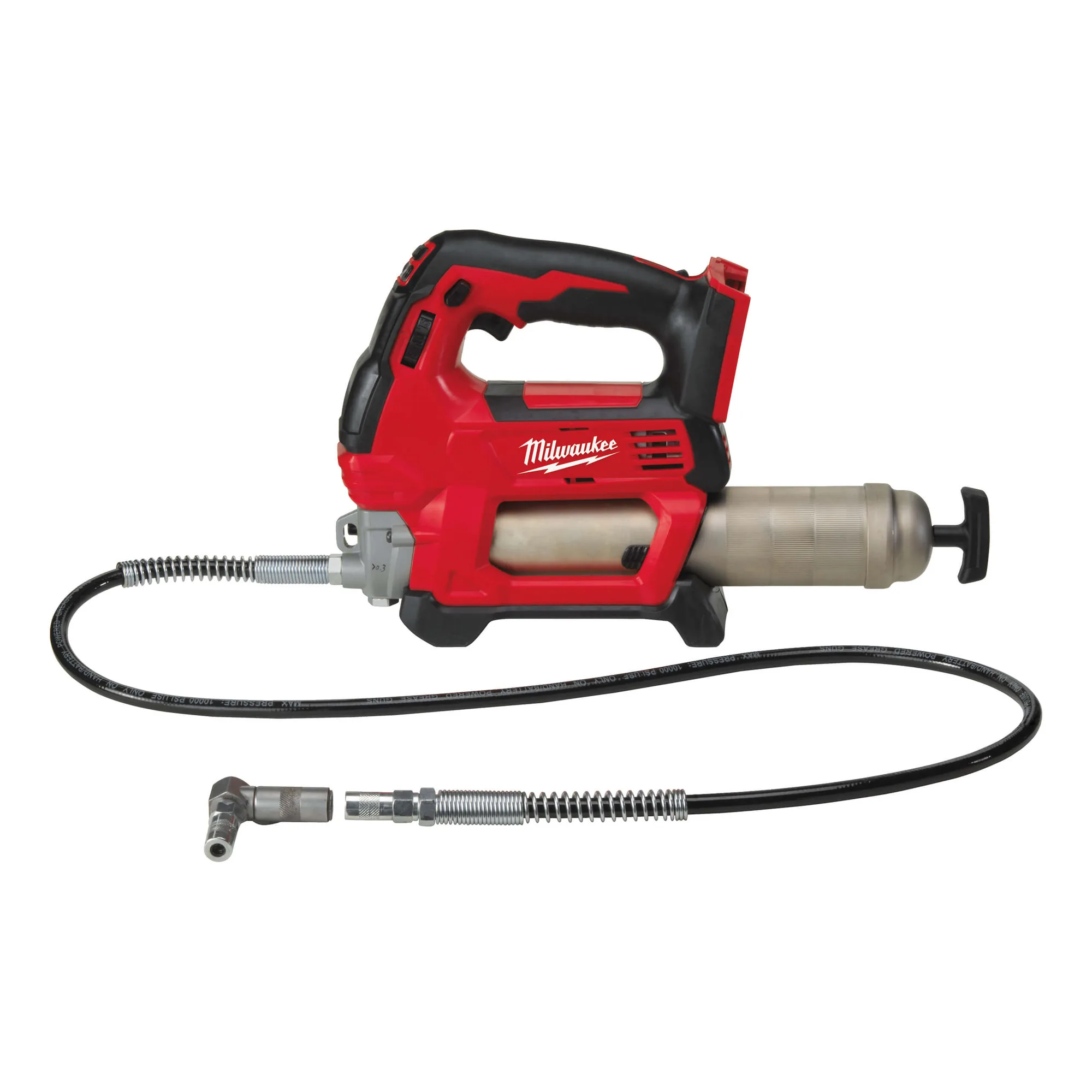 Milwaukee M18 GG Akku-Fettpresse in Rot-Schwarz mit Schlauch