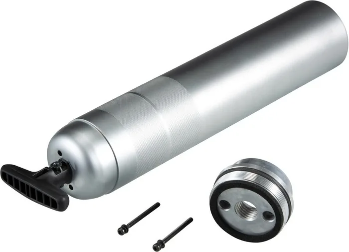 Zylinder C 500 g aus Aluminium mit Anschlussteilen, technisches Ersatzteil