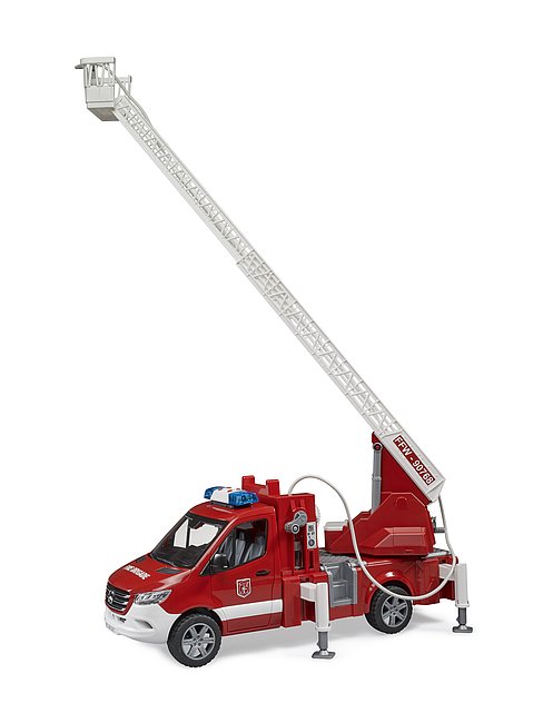BRUDER Mercedes-Benz Sprinter Feuerwehr mit Drehleiter, Pumpe und Light & Sound Modul – Realistisches Feuerwehrspielzeug für Kinder BRUDER Mercedes-Benz Sprinter Feuerwehr mit Drehleiter, Pumpe und Light & Sound Modul – Realistisches Feuerwehrspielzeug für Kinder