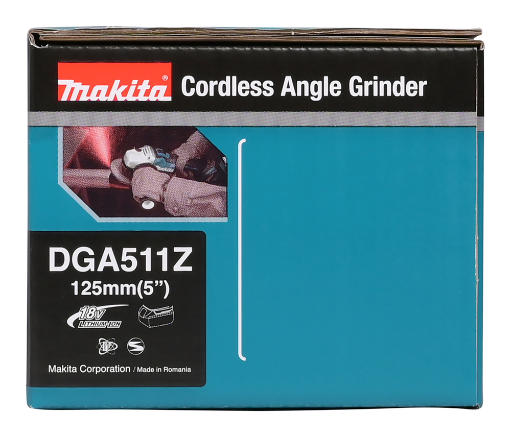 Makita DGA511Z – Leistungsstarker 18V Akku-Winkelschleifer mit bürstenlosem Motor und variabler Drehzahl