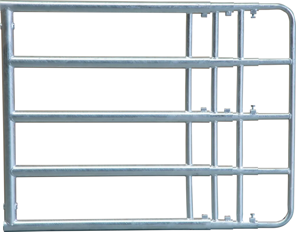 verzinktes Weidezauntor Compact, dreifach verstellbar von 1,25 bis 3,00 m
