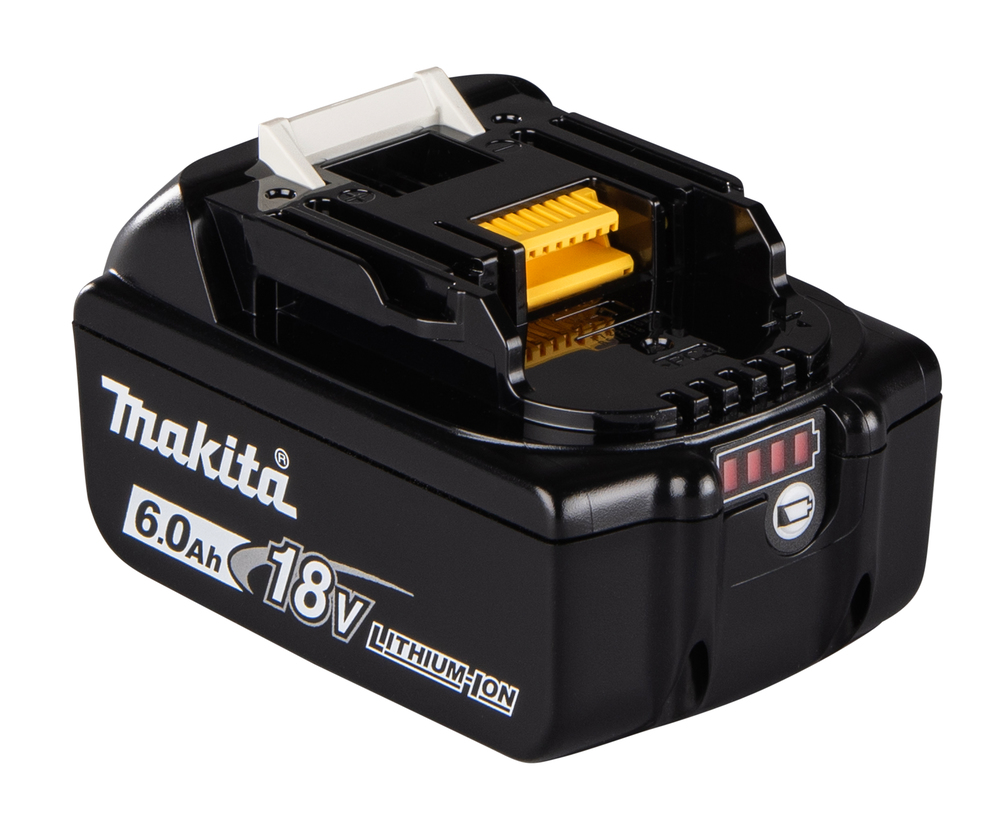 Makita 197422-4 – Leistungsstarker 18V 6, 0 Ah Li-Ion Akku mit Ladestandsanzeige