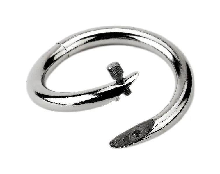 Kerbl Drehbulli Nasenring, vernickelt, 59 mm mit Schraubverschluss