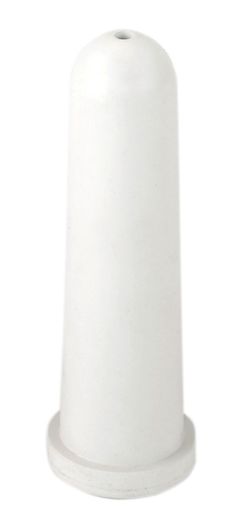 Kerbl Sauger kurz mit rundem Loch, 4mm, weiß - ideal für Tränkeautomaten in der Tierhaltung