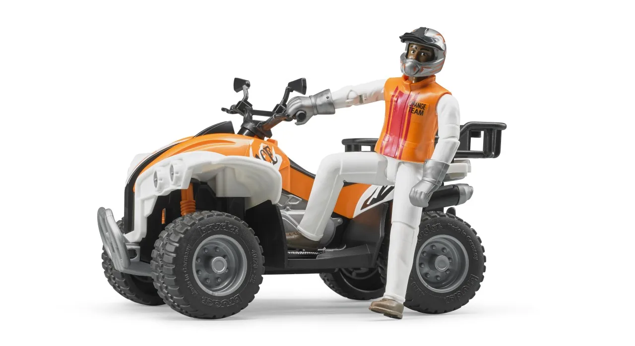 Bruder 63000 Quad mit Fahrer im Maßstab 1:16 inkl. bworld Figur, Produktbild