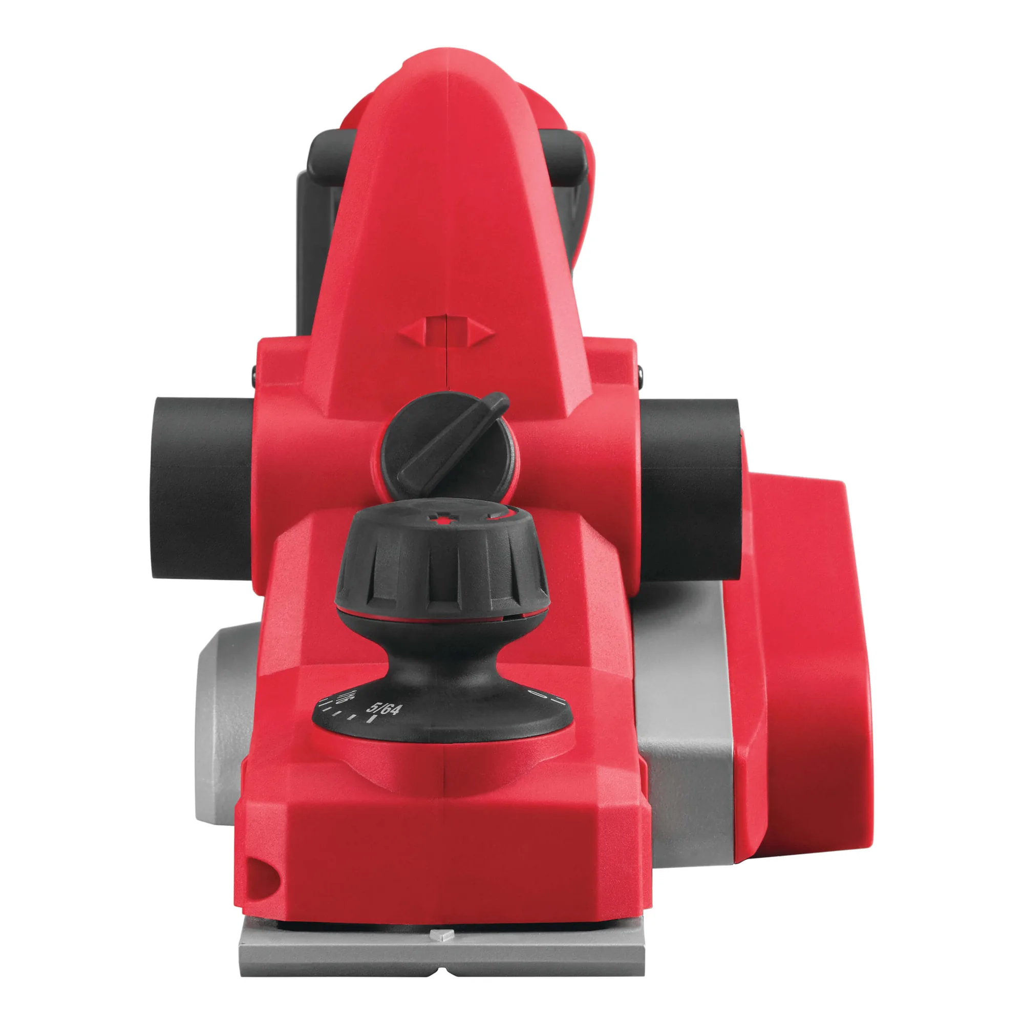 Milwaukee M18 BP-0 Akku-Hobel von vorne mit Spantiefen-Einstellung