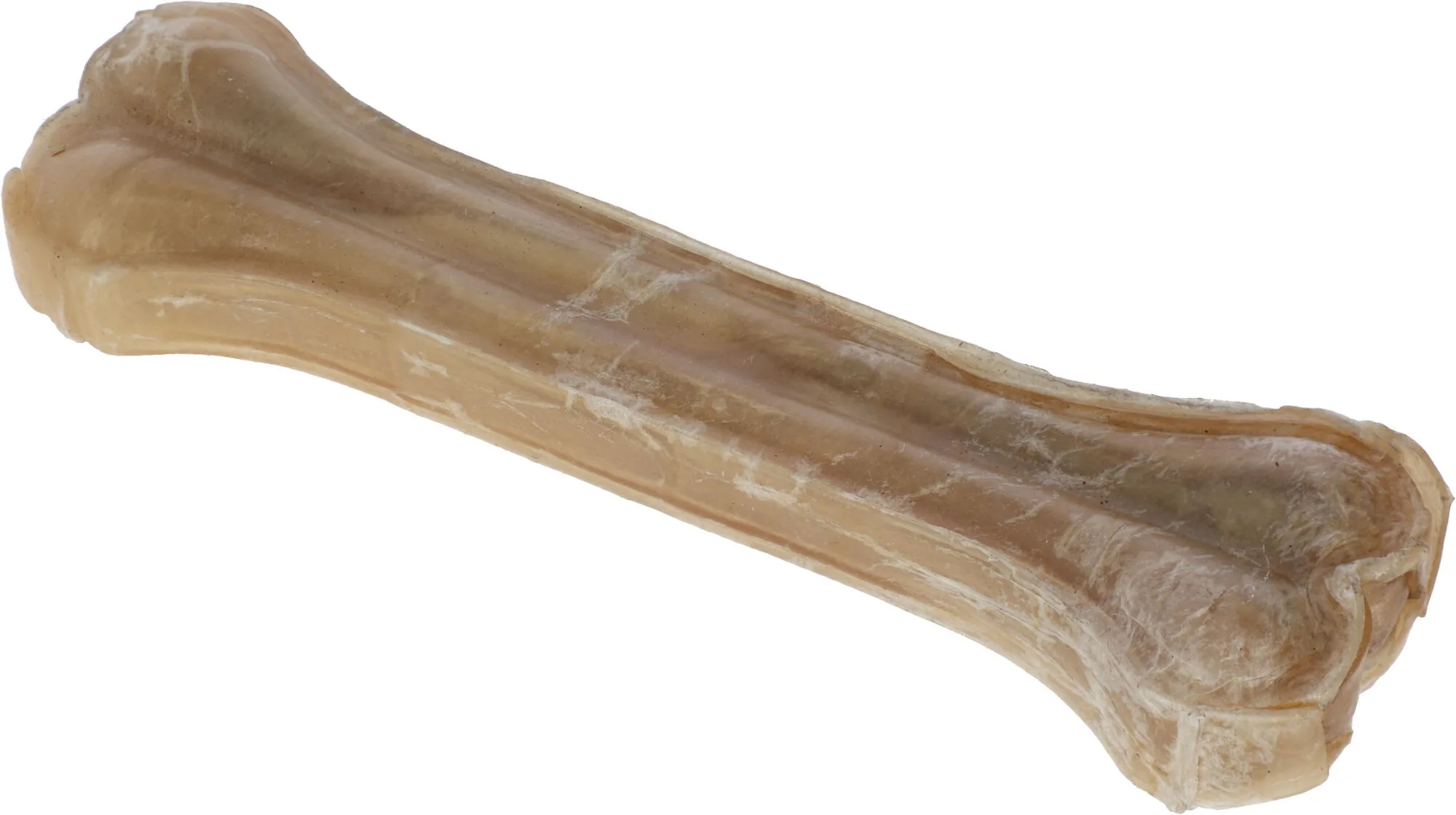 Kerbl Rinderhaut-Knochen 22 cm, gepresster Kauknochen für Hunde