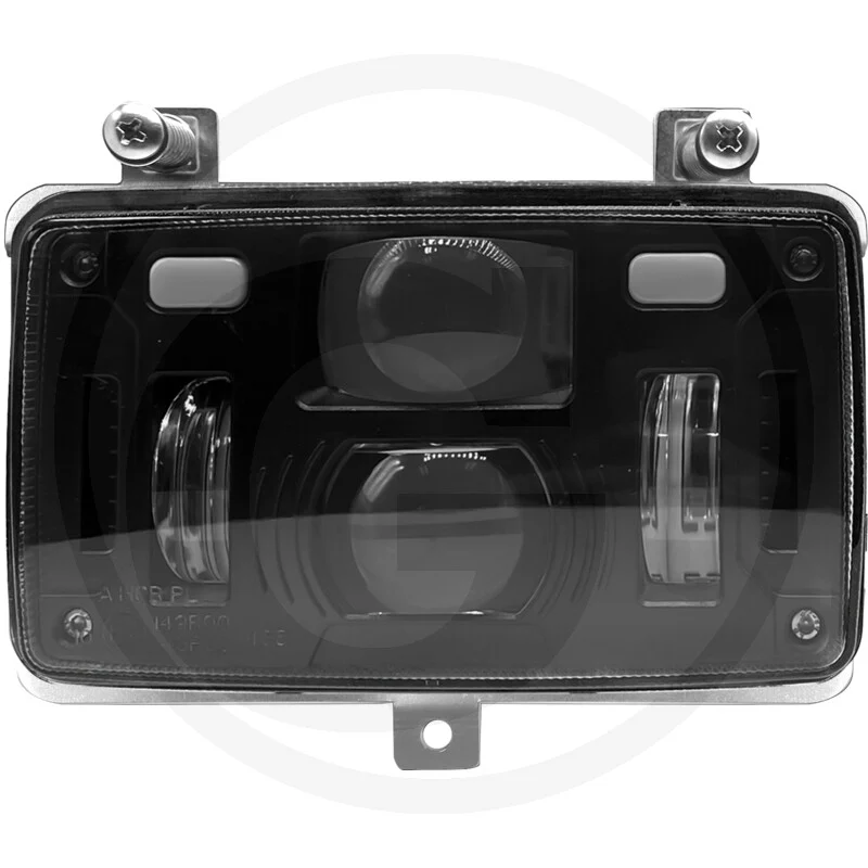 Frontansicht des Fricke LED-Hauptscheinwerfers 19419707 mit LED-Lichttechnik für Traktoren