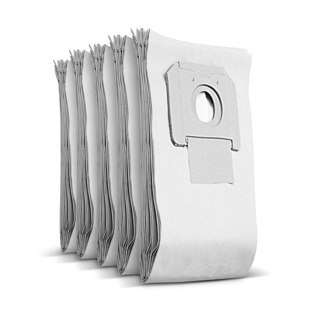 Original Kärcher Papierfilterbeutel 2-lagig (6.904-208.0) – 5 Stk. für NT 40/1, 45/1, 55/1, 611