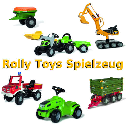 Rolly Toys Spielzeug für draußen: Hochwertige Trettraktoren, Anhänger, Bagger und Rutschfahrzeuge für Kinder.
