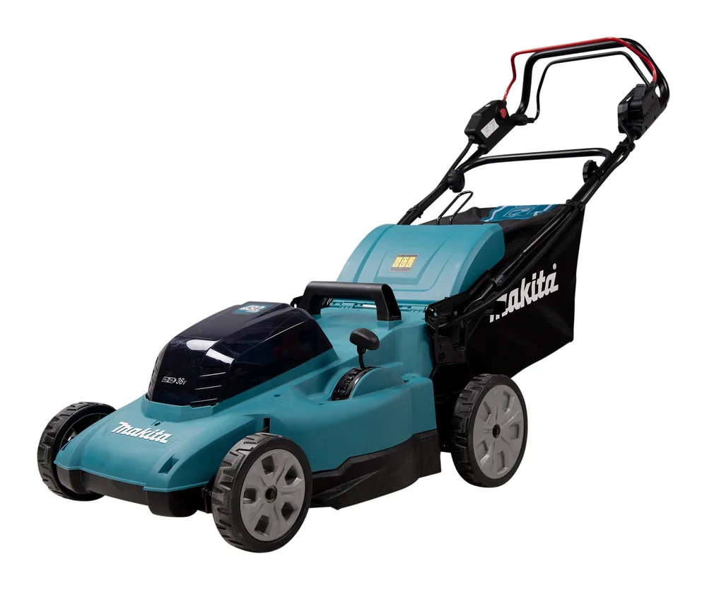 Makita DLM481Z Rasenmäher schräg von vorne