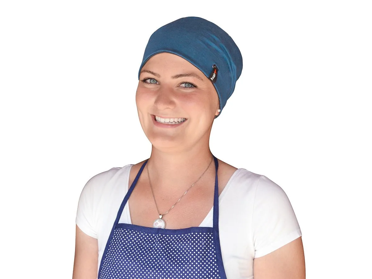 Hairtex Stall-Beanie in Ozeanblau, Unisex-Mütze in Einheitsgröße