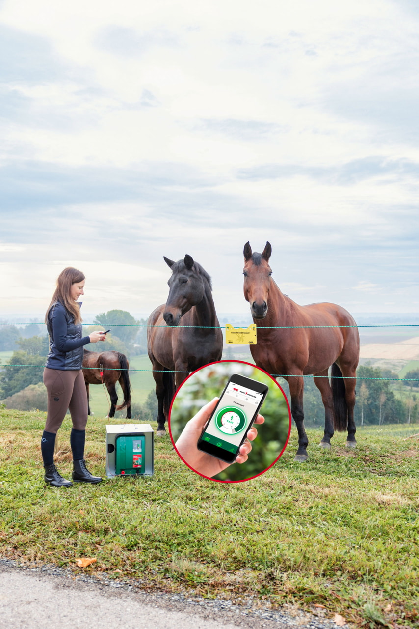 Kerbl Duo Power X 6000 smart – Effizientes und intelligentes Weidezaungerät für Landwirte und Tierhalter. Ideal für Pferde, Rinder und Schafe mit mittlerem bis starkem Bewuchs. Mit Anbindung an Cloud und App-Steuerung.