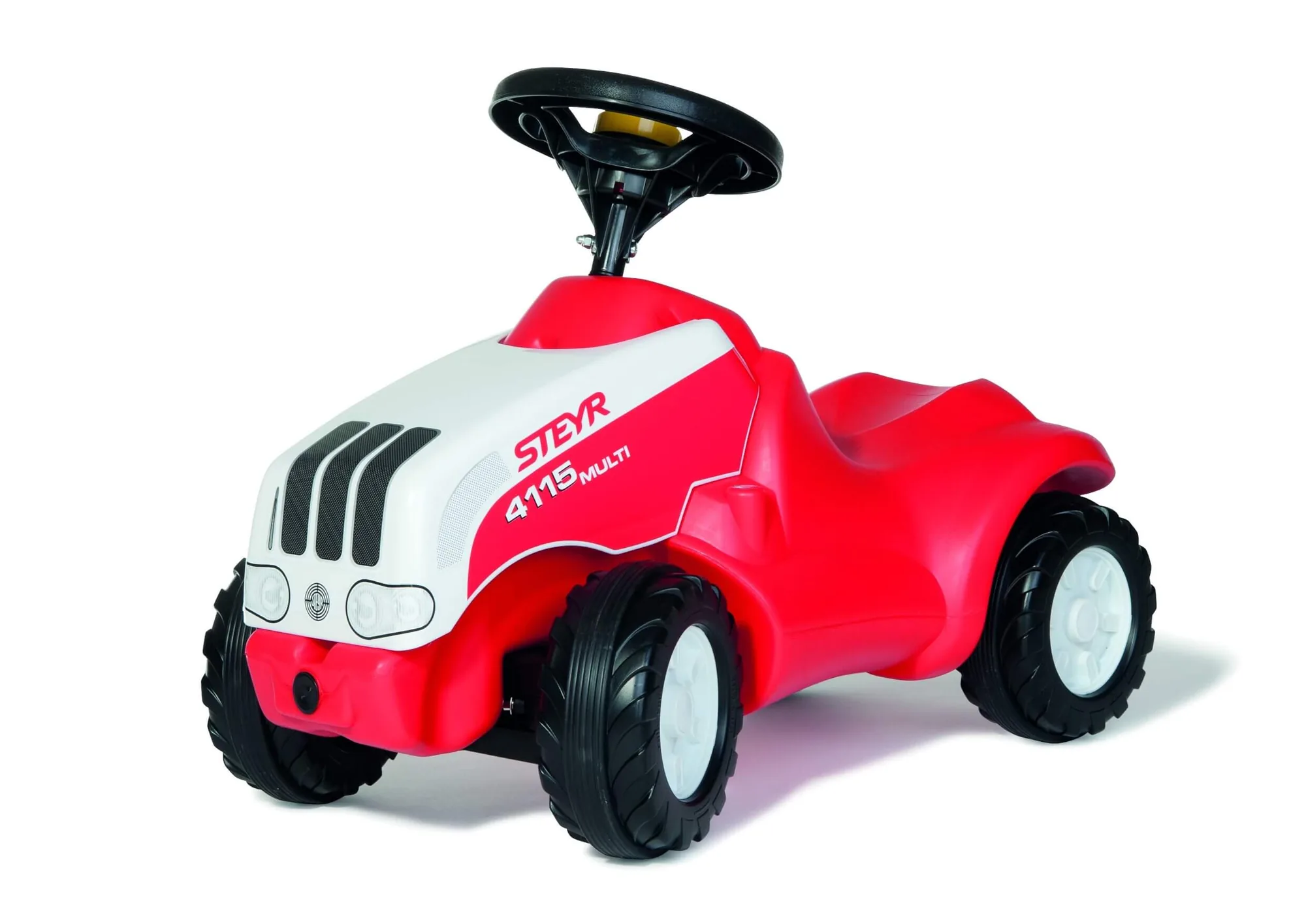 Rolly Toys rollyMinitrac Steyr 4115 Multi in Rot-Weiß, Rutscher-Traktor für Kinder ab 1,5 Jahren